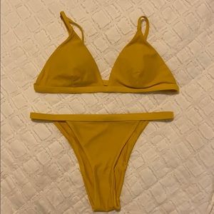 Yellow bikini